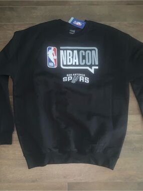 NBA Black NBACON San Antonio Spurs Crewneck Pullover